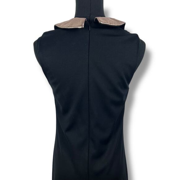 Hutch Maintained by Moxie Black Peter Pan Collar Shift Dress Womens Size Small - Picture 9 of 10